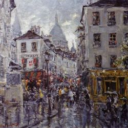 Montmartre in The Rain